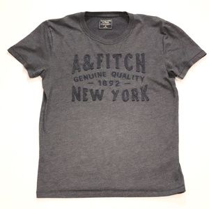 ABERCROMBIE & FITCH NAVY BLUE TEE